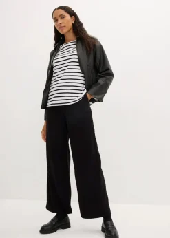 Damen bonprix Shirts & Tops|Basics|Langarmshirt aus reiner Bio-Baumwolle, (2er Pack)