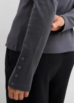 Langarmshirt aus reiner Baumwolle Damen Shirts & Tops|Nachhaltigere Materialien