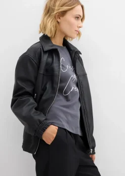 Langarmshirt aus reiner Baumwolle Damen Shirts & Tops|Nachhaltigere Materialien