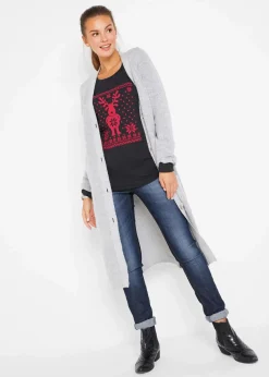 Damen bonprix Shirts & Tops|Langarmshirt aus reiner Baumwolle