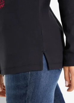 Damen bonprix Shirts & Tops|Langarmshirt aus reiner Baumwolle