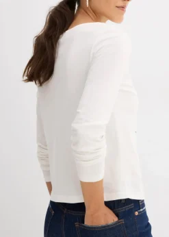 New Langarmshirt aus reiner Baumwolle Damen Shirts & Tops|Nachhaltigere Materialien