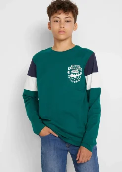 New Langarmshirt aus reiner Bio-Baumwolle (2er Pack) Kinder Jungen 9-16 Jahre·Mehrfachpacks|Jungen 9-16 Jahre·Shirts