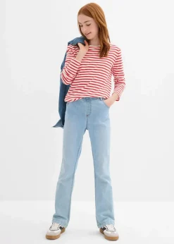 Kinder bonprix Mädchen 9-16 Jahre·Mehrfachpacks|Mädchen 9-16 Jahre·Shirts & Blusen|Langarmshirt aus reiner Bio-Baumwolle (3er Pack)