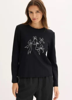 New Langarmshirt aus reiner Bio-Baumwolle Damen Shirts & Tops|Nachhaltigere Materialien