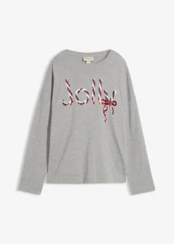 Damen bonprix Nachhaltigere Materialien|Shirts & Tops|Langarmshirt aus reiner Bio-Baumwolle