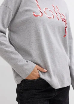 Damen bonprix Nachhaltigere Materialien|Shirts & Tops|Langarmshirt aus reiner Bio-Baumwolle