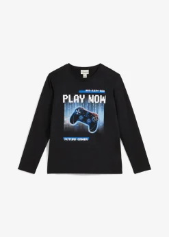 Kinder bonprix Jungen 9-16 Jahre·Bademode|Jungen 9-16 Jahre·Shirts|Langarmshirt aus reiner Bio-Baumwolle