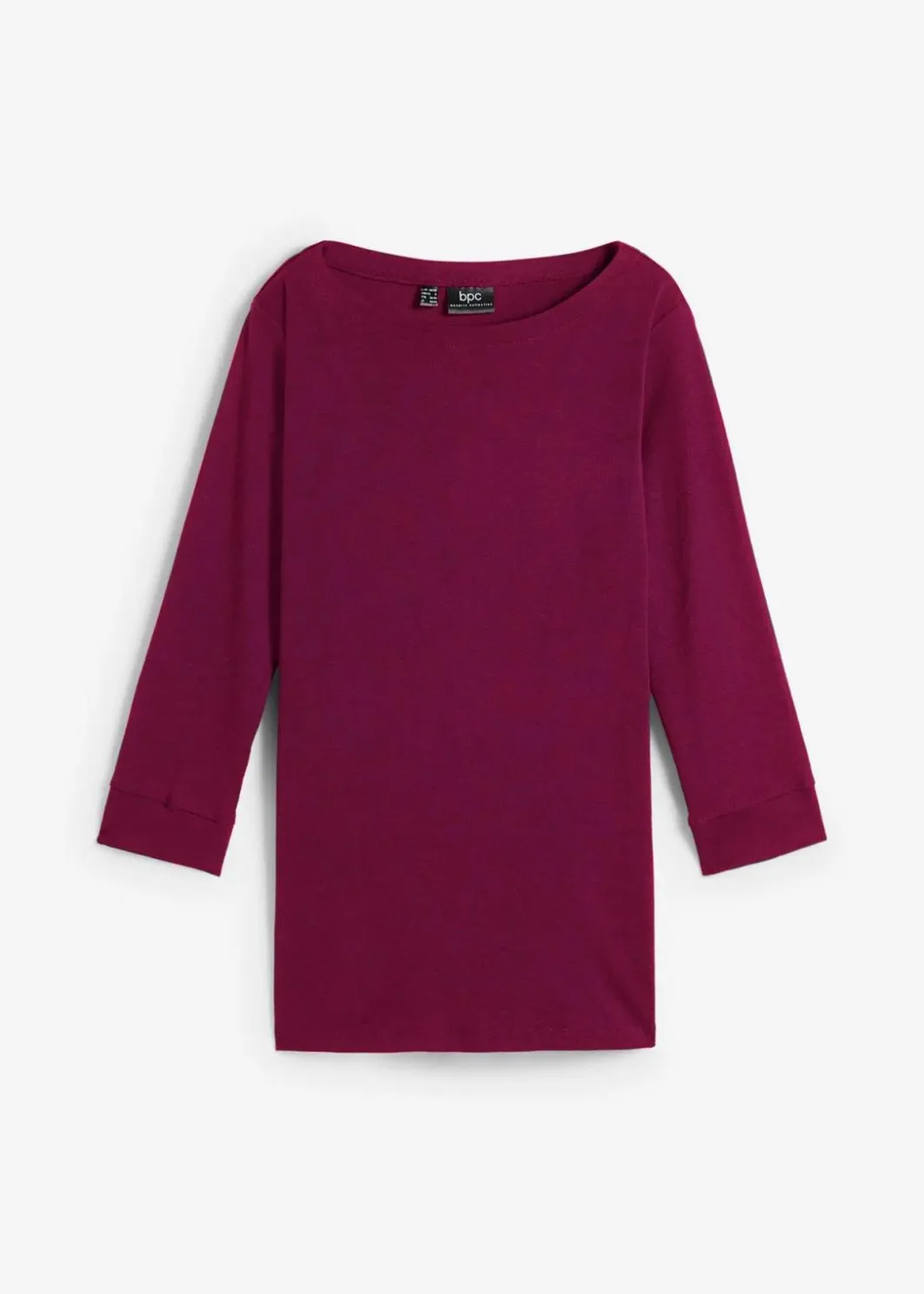 Damen bonprix Shirts & Tops|Basics|Langarmshirt aus reiner Bio-Baumwolle