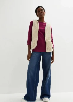 Damen bonprix Shirts & Tops|Basics|Langarmshirt aus reiner Bio-Baumwolle
