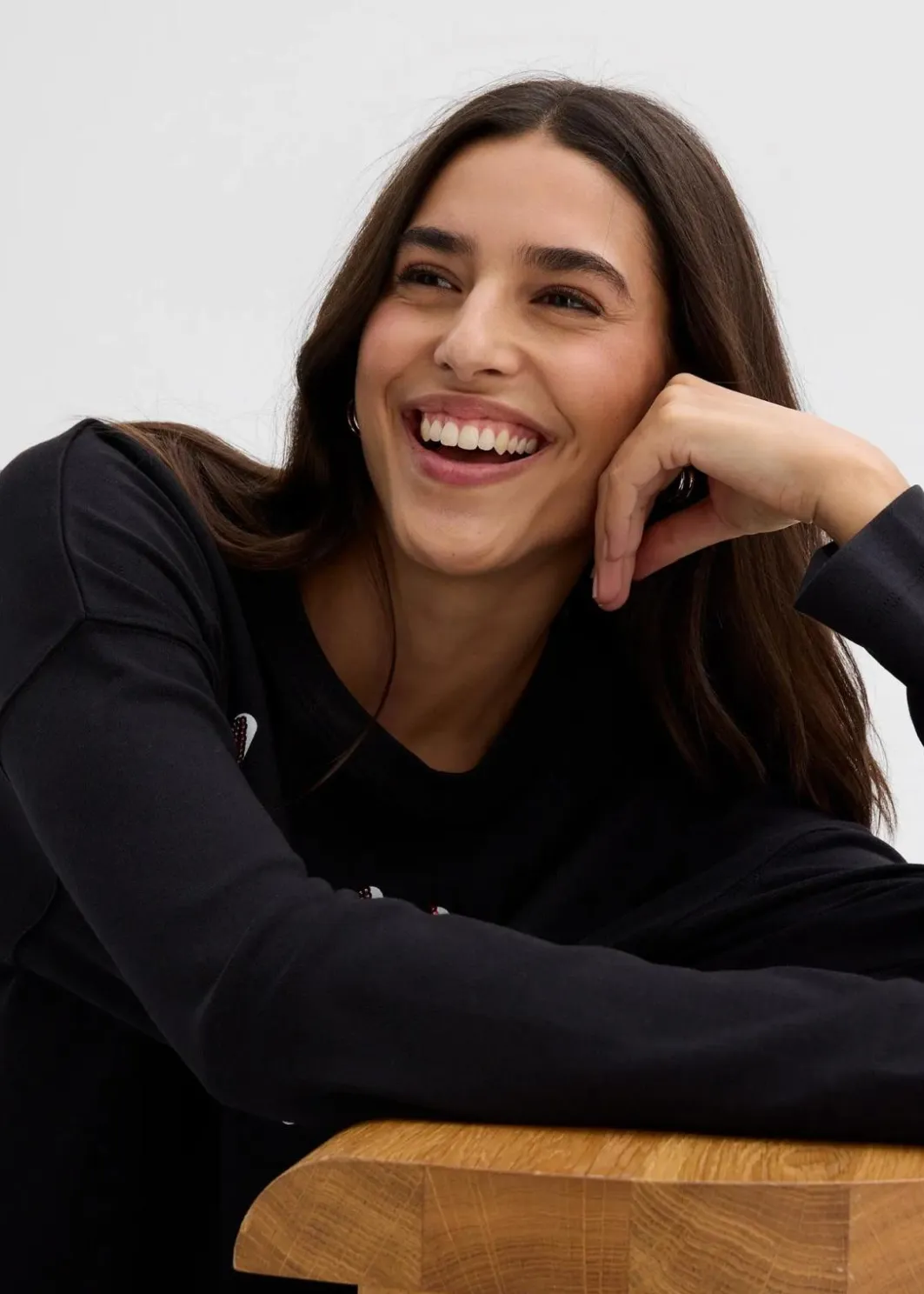 Damen bonprix Shirts & Tops|Nachhaltigere Materialien|Langarmshirt aus reiner Bio-Baumwolle