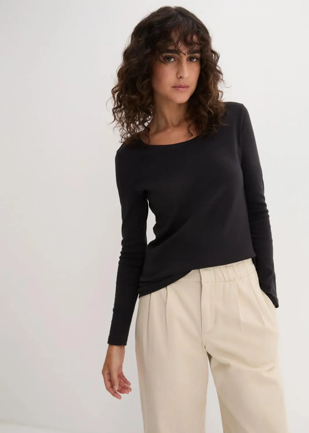 Sale Langarmshirt aus reiner Bio-Baumwolle Damen Bekleidung·Röcke|Nachhaltigere Materialien