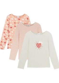 Outlet Langarmshirt aus reiner Bio-Baumwolle (3er Pack) Kinder Mädchen 2-8 Jahre·Shirts & Blusen|Mädchen 2-8 Jahre·Mehrfachpacks