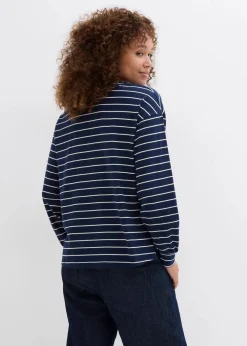 Sale Langarmshirt aus reiner Bio-Baumwolle Damen Shirts & Tops|Nachhaltigere Materialien