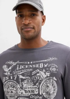 Herren bonprix Shirts & Polos|Langarmshirt aus reiner Bio-Baumwolle
