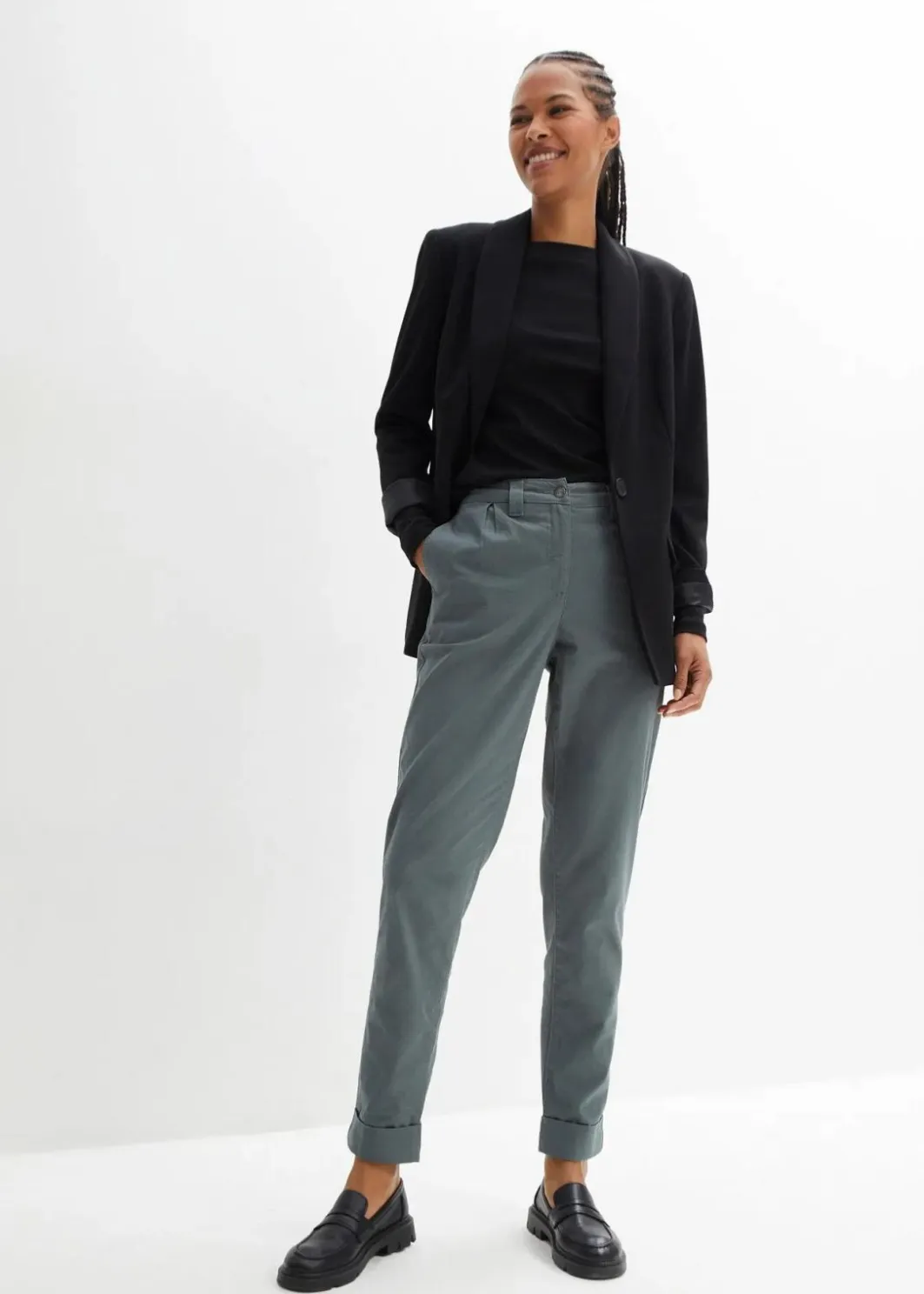 Damen bonprix Shirts & Tops|Basics|Langarmshirt aus reiner Bio-Baumwolle