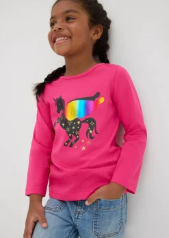 Kinder bonprix Mädchen 2-8 Jahre·Nachhaltigere Materialien|Mädchen 9-16 Jahre·Nachhaltigere Materialien|Langarmshirt aus reiner Bio Baumwolle (2er Pack)