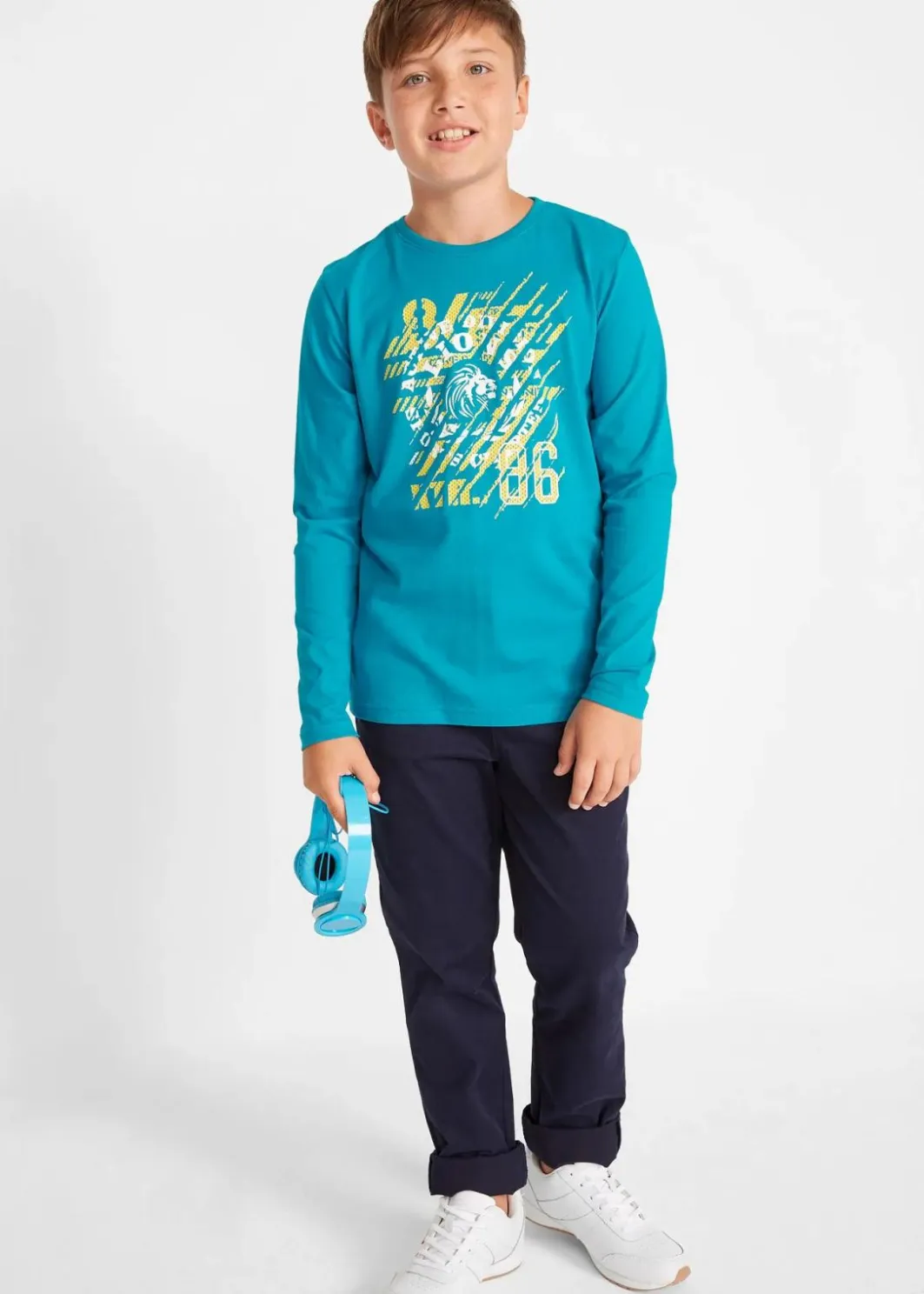 Online Langarmshirt aus reiner Bio-Baumwolle (2er-Pack) Kinder Jungen 9-16 Jahre·Mehrfachpacks|Jungen 9-16 Jahre·Bademode