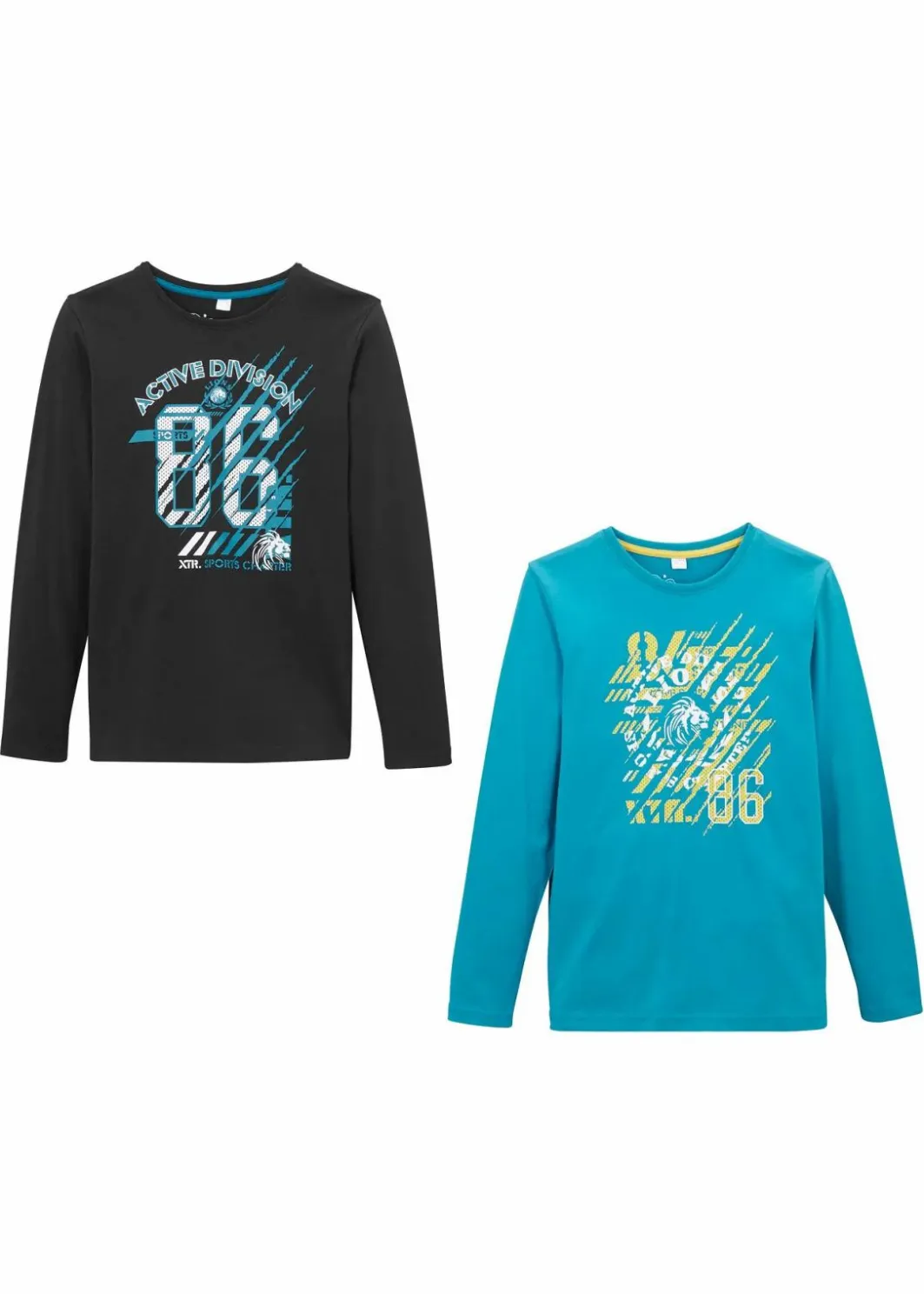 Online Langarmshirt aus reiner Bio-Baumwolle (2er-Pack) Kinder Jungen 9-16 Jahre·Mehrfachpacks|Jungen 9-16 Jahre·Bademode