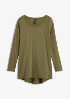 Clearance Langarmshirt aus reiner Baumwolle Damen Shirts & Tops