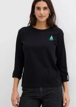 Online Langarmshirt aus reiner Bio-Baumwolle Damen Nachhaltigere Materialien|Shirts & Tops
