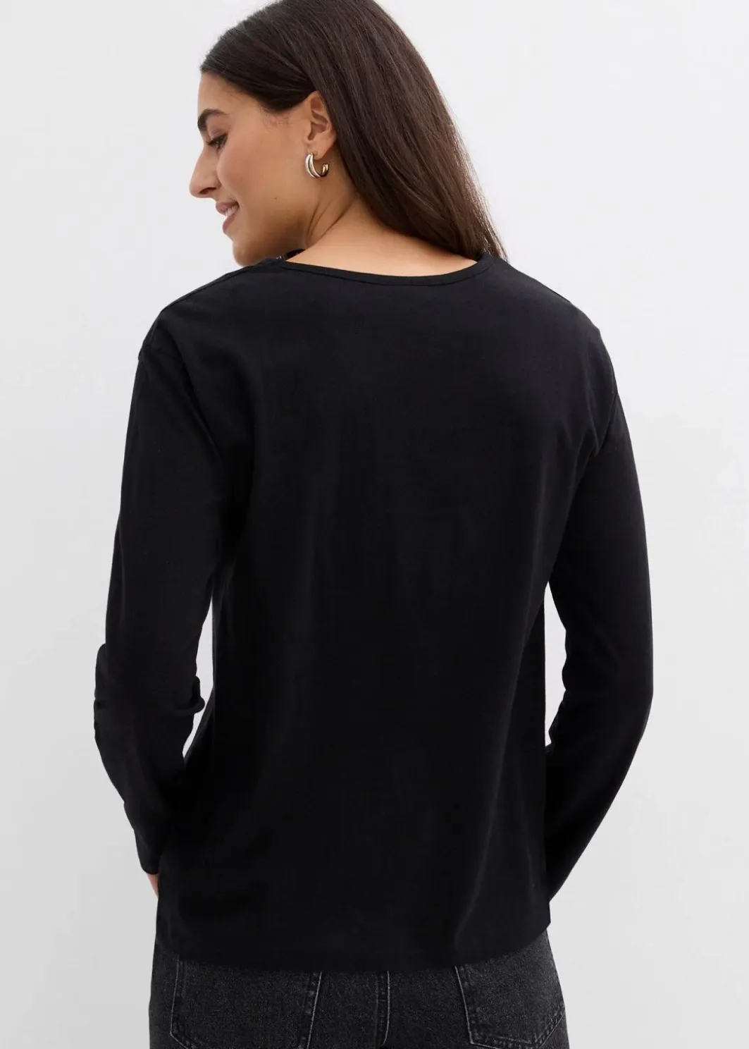 Online Langarmshirt aus reiner Bio-Baumwolle Damen Nachhaltigere Materialien|Shirts & Tops