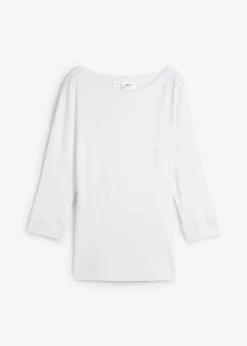 Damen bonprix Shirts & Tops|Basics|Langarmshirt aus reiner Bio-Baumwolle