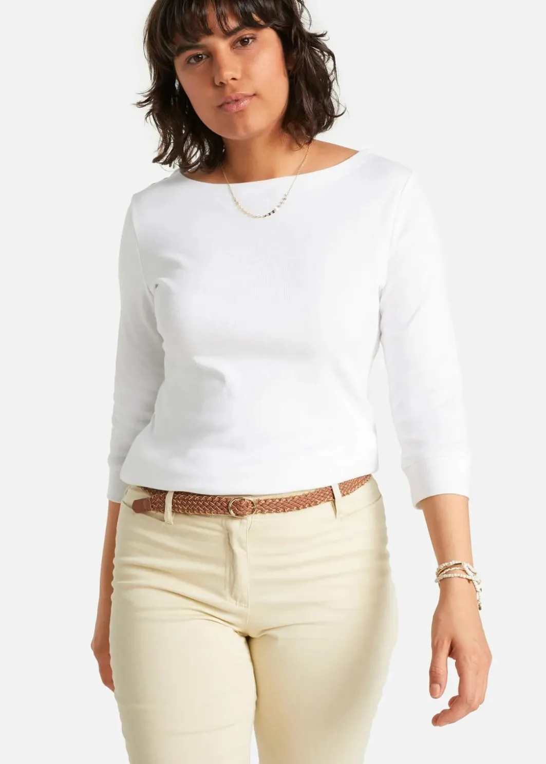Damen bonprix Shirts & Tops|Basics|Langarmshirt aus reiner Bio-Baumwolle