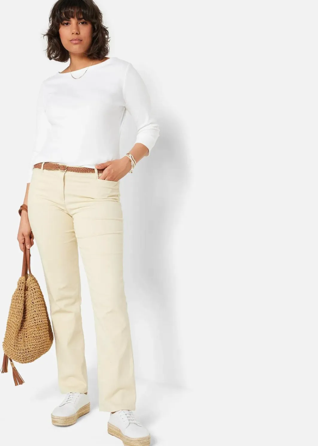 Damen bonprix Shirts & Tops|Basics|Langarmshirt aus reiner Bio-Baumwolle