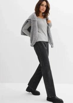 Damen bonprix Shirts & Tops|Basics|Langarmshirt aus reiner Bio-Baumwolle