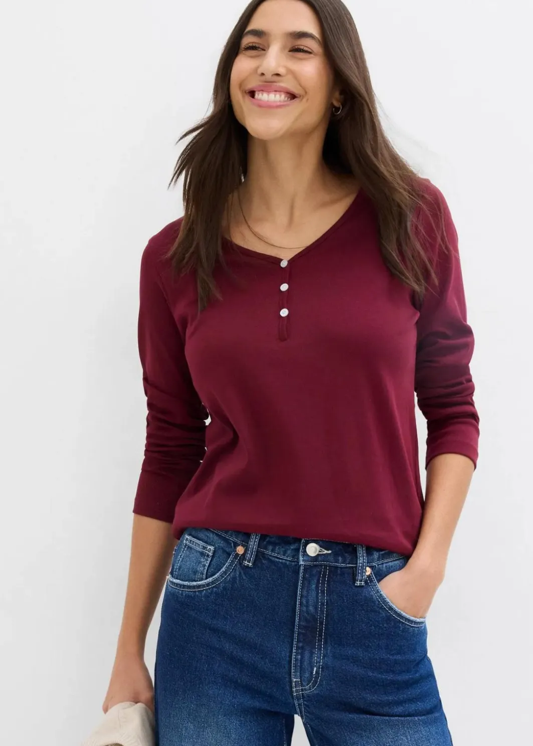 Clearance Langarmshirt aus reiner Bio-Baumwolle Damen Bekleidung·Röcke|Nachhaltigere Materialien
