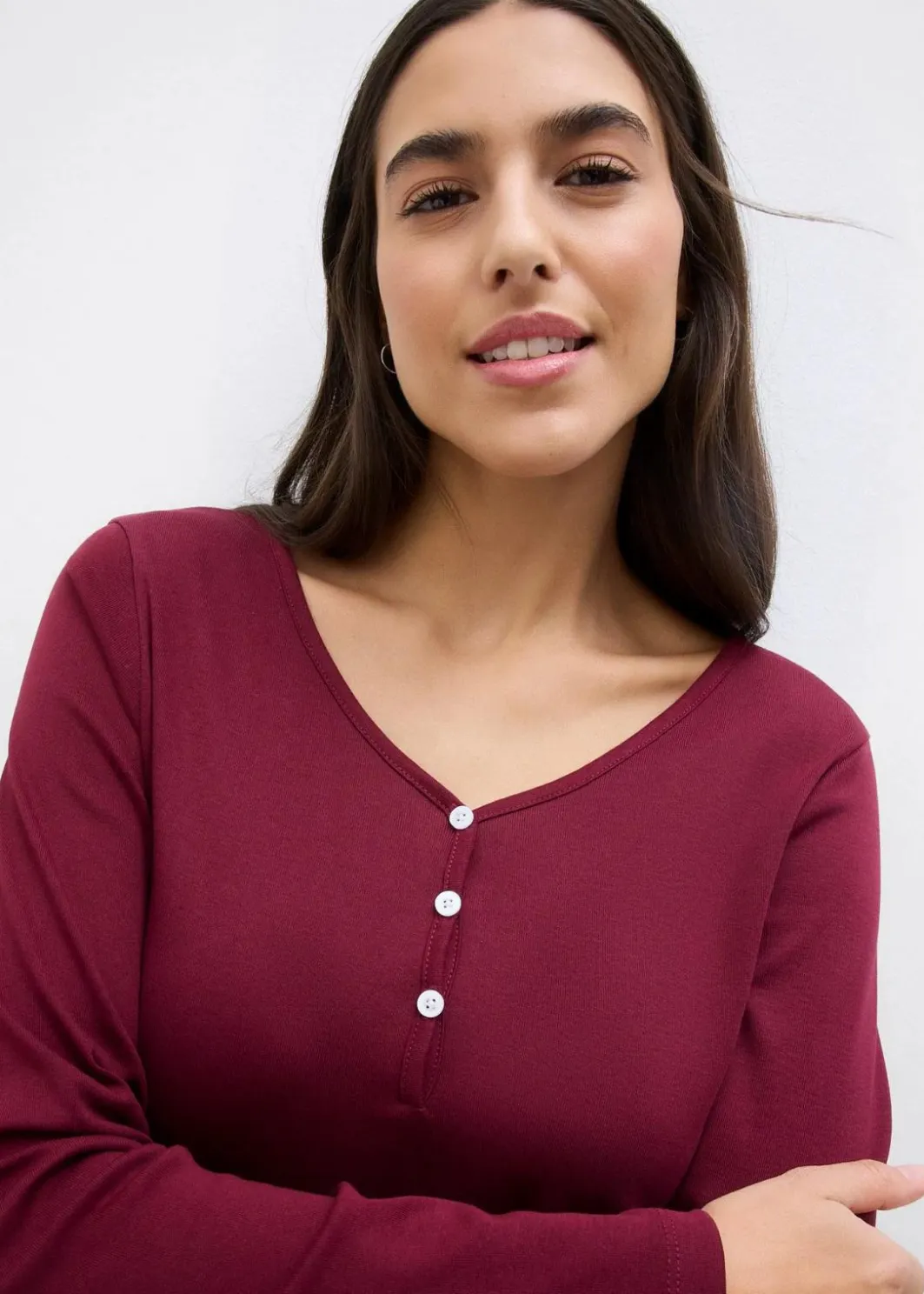 Clearance Langarmshirt aus reiner Bio-Baumwolle Damen Bekleidung·Röcke|Nachhaltigere Materialien