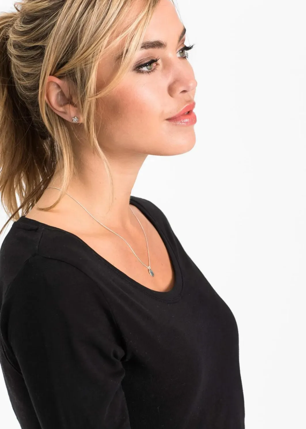 Damen bonprix Shirts & Tops|Langarmshirt aus reiner Baumwolle