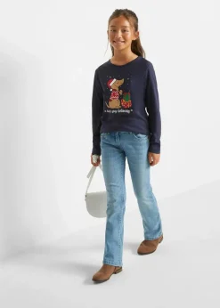 Kinder bonprix Mädchen 2-8 Jahre·Nachhaltigere Materialien|Mädchen 9-16 Jahre·Nachhaltigere Materialien|Langarmshirt aus reiner Bio-Baumwolle (2er Pack)