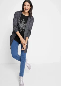 Outlet Langarmshirt aus reiner Baumwolle Damen Shirts & Tops