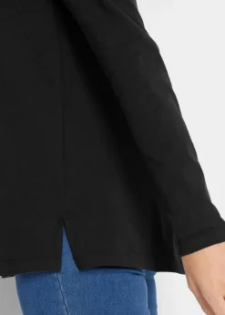 Outlet Langarmshirt aus reiner Baumwolle Damen Shirts & Tops