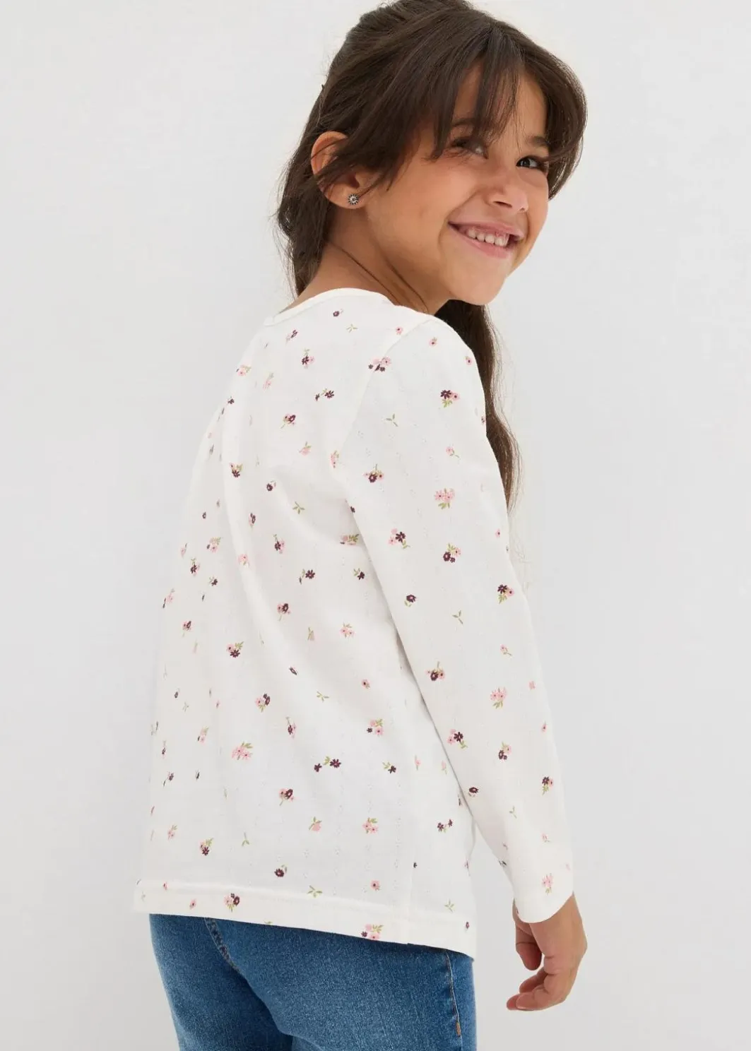 Clearance Langarmshirt aus reiner Bio-Baumwolle Kinder Mädchen 2-8 Jahre·Nachhaltigere Materialien|Mädchen 9-16 Jahre·Nachhaltigere Materialien