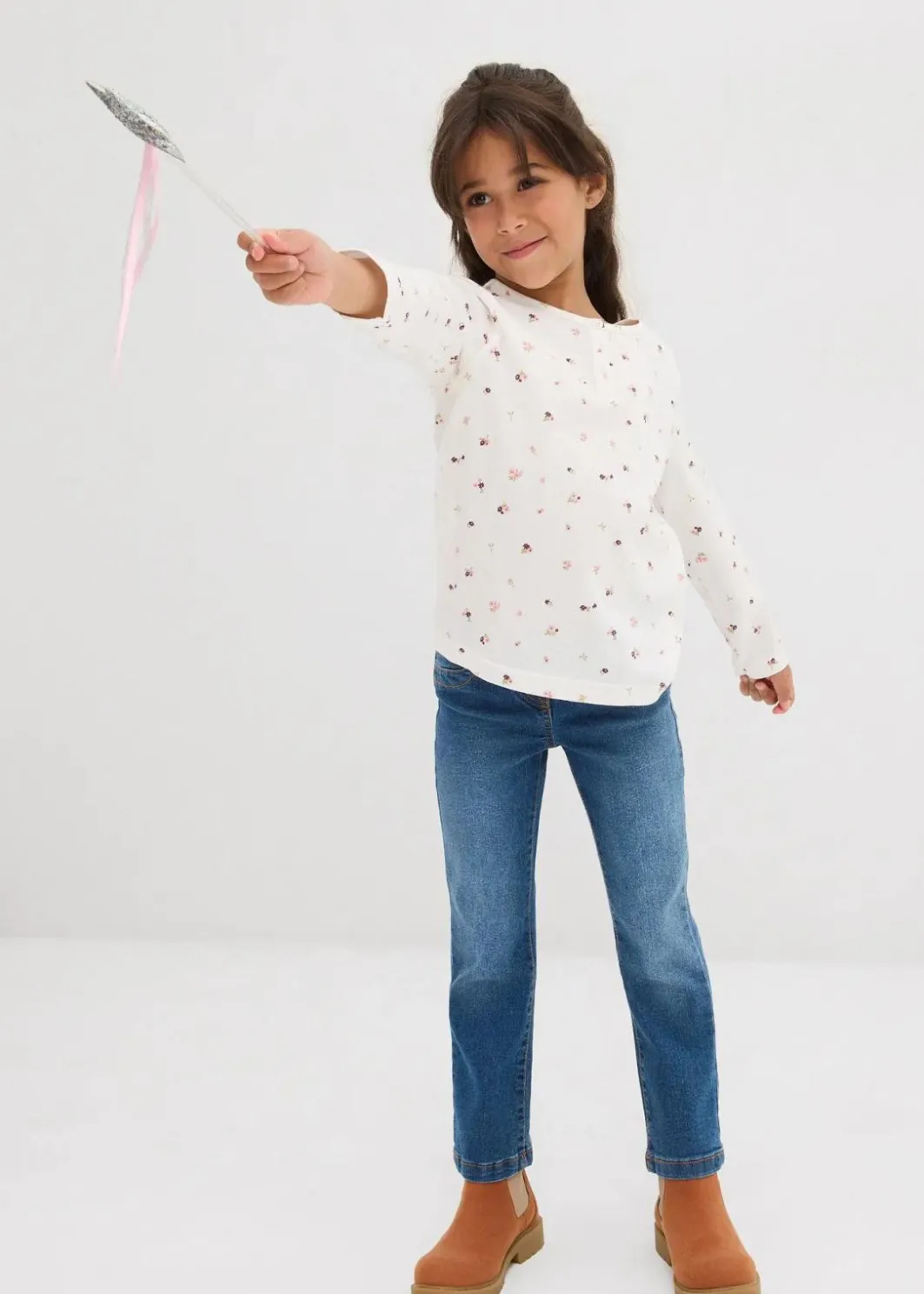 Clearance Langarmshirt aus reiner Bio-Baumwolle Kinder Mädchen 2-8 Jahre·Nachhaltigere Materialien|Mädchen 9-16 Jahre·Nachhaltigere Materialien