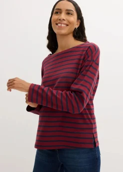 Clearance Langarmshirt aus reiner Bio-Baumwolle, (2er Pack) Damen Shirts & Tops|Basics