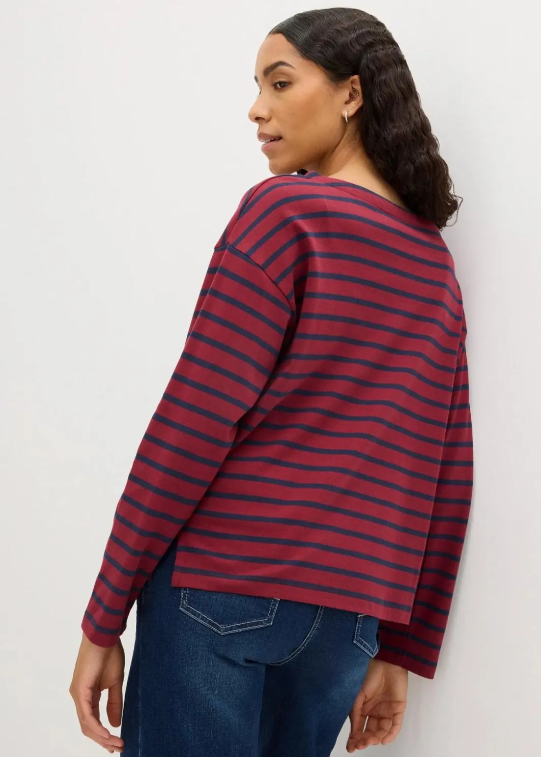 Clearance Langarmshirt aus reiner Bio-Baumwolle, (2er Pack) Damen Shirts & Tops|Basics