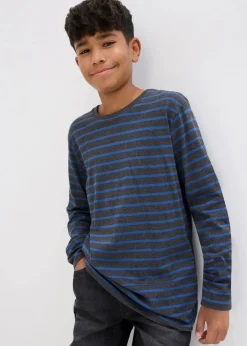Kinder bonprix Jungen 9-16 Jahre·Mehrfachpacks|Jungen 9-16 Jahre·Shirts|Langarmshirt aus reiner Bio-Baumwolle (2er Pack)