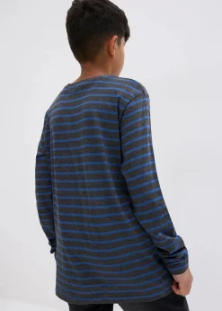 Kinder bonprix Jungen 9-16 Jahre·Mehrfachpacks|Jungen 9-16 Jahre·Shirts|Langarmshirt aus reiner Bio-Baumwolle (2er Pack)
