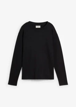 Sale Langarmshirt aus reiner schwerer Bio-Baumwolle Damen Bekleidung·Röcke|Basics