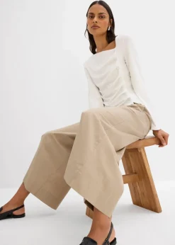 Damen bonprix Shirts & Tops|Langarmshirt aus Rippe