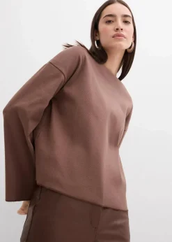 Damen bonprix Shirts & Tops|Langarmshirt aus Rippware