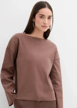 Damen bonprix Shirts & Tops|Langarmshirt aus Rippware