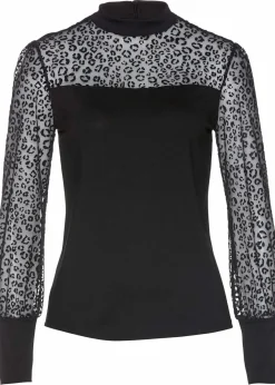 Hot Langarmshirt aus softem Viskose-Mix Damen Nachhaltigere Materialien|Shirts & Tops