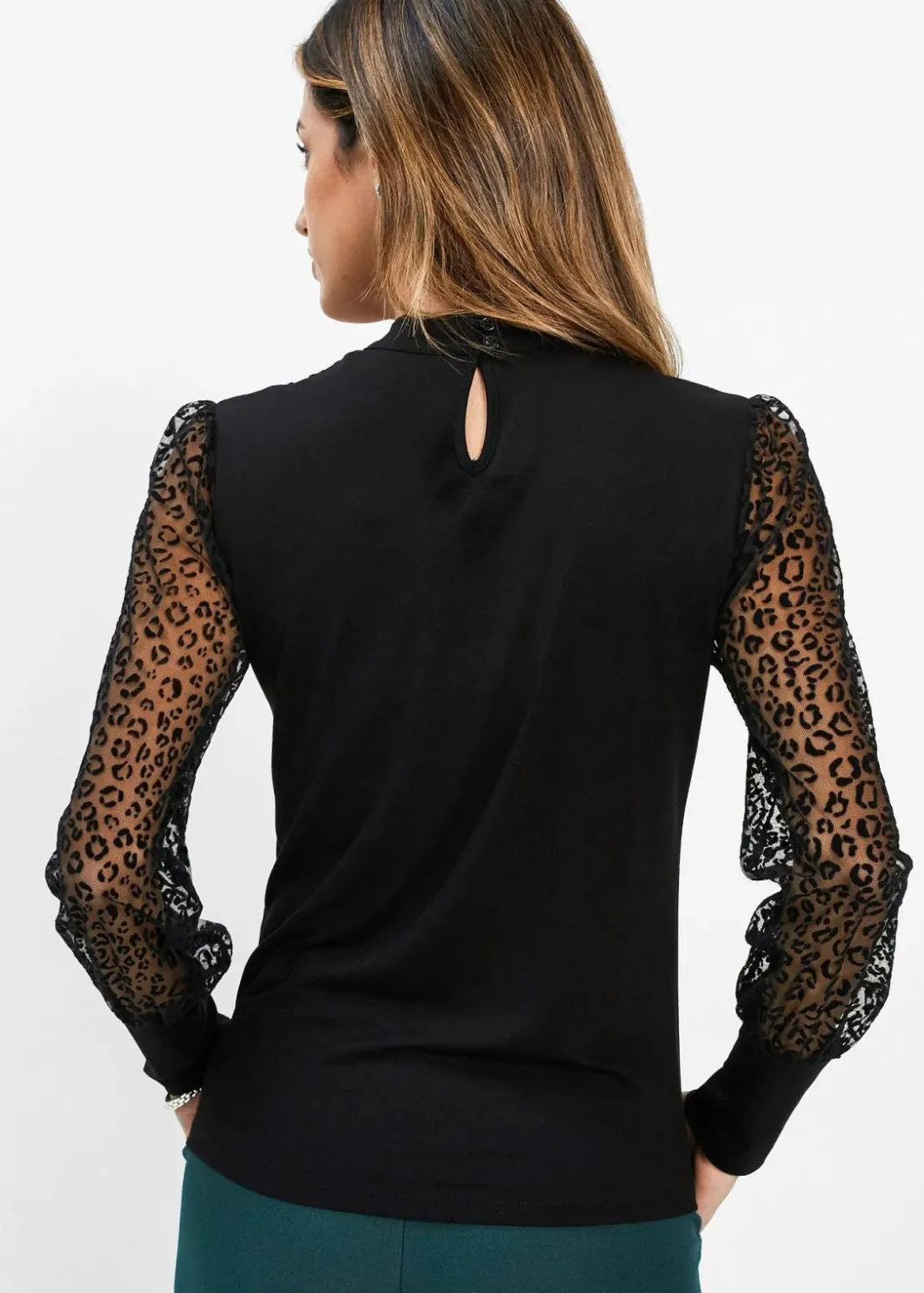Hot Langarmshirt aus softem Viskose-Mix Damen Nachhaltigere Materialien|Shirts & Tops