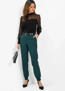 Hot Langarmshirt aus softem Viskose-Mix Damen Nachhaltigere Materialien|Shirts & Tops
