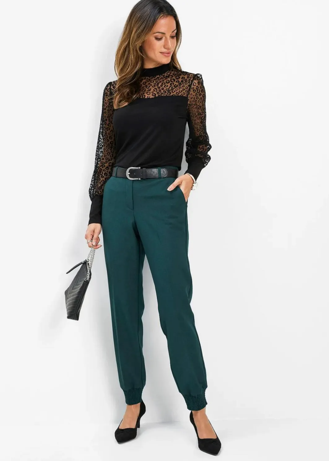 Hot Langarmshirt aus softem Viskose-Mix Damen Nachhaltigere Materialien|Shirts & Tops